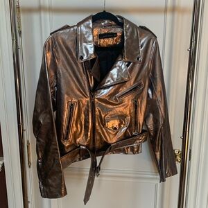 Faux leather jacket